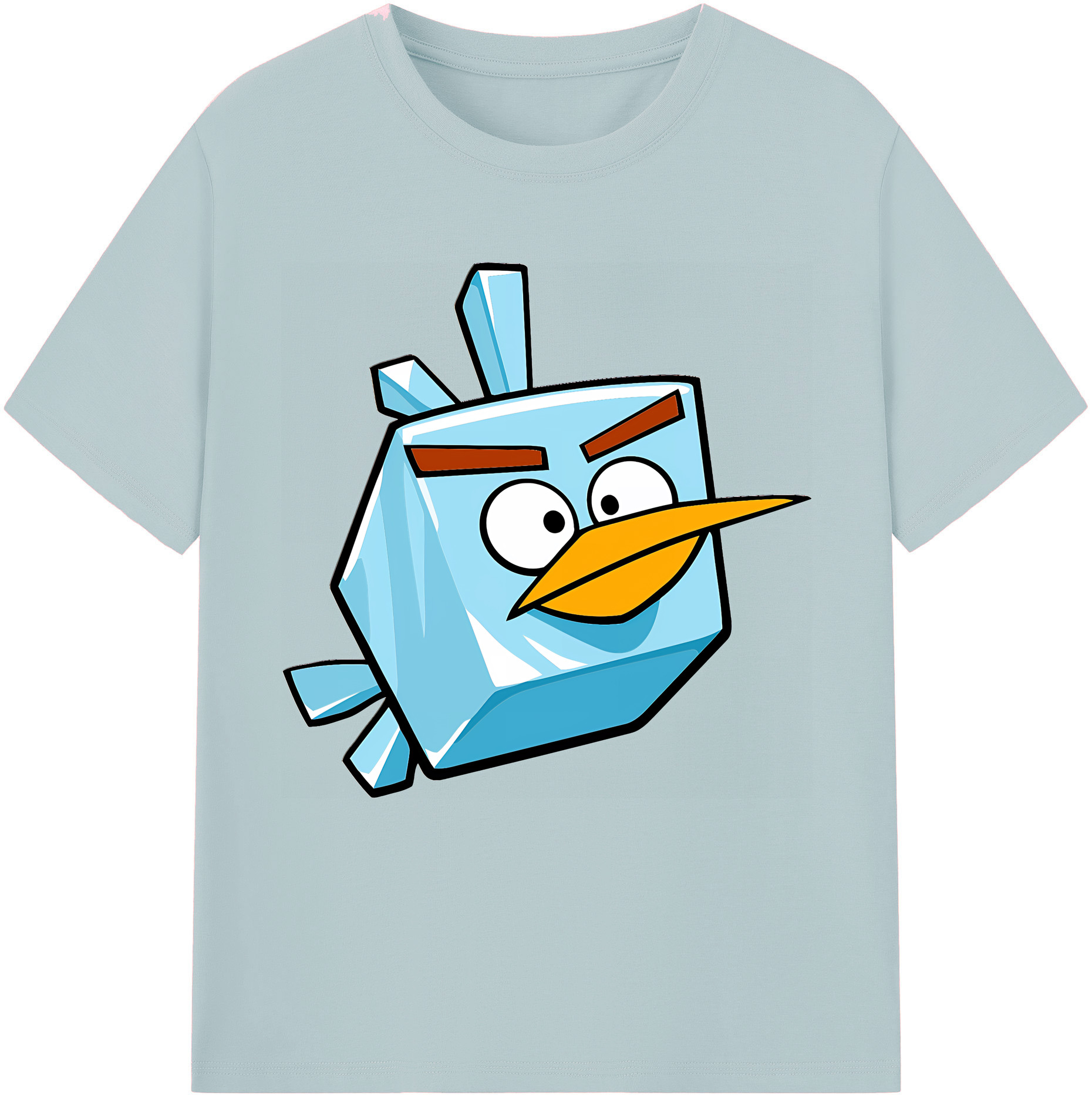 （画像用） Angry Birds アングリーバード 綿100％半袖Tシャツ（フロントプリント）
